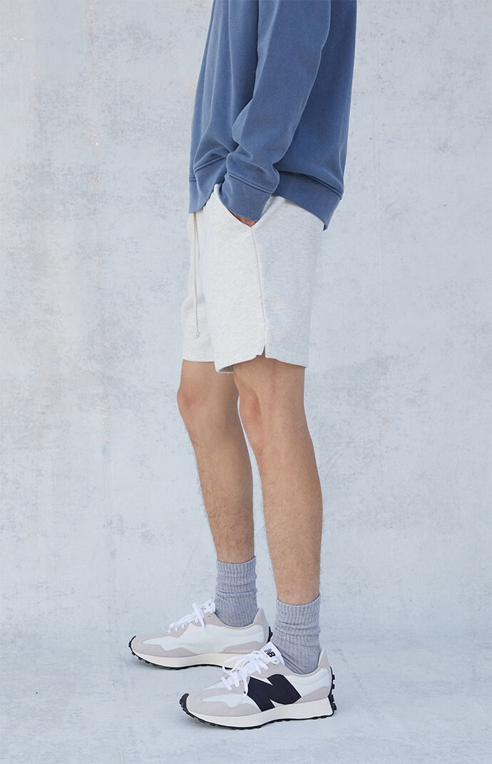 Pacsun white heather deals fleece volley shorts