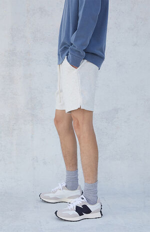 White Heather Fleece Volley Shorts image number 3