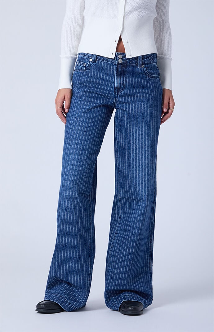 Pacsun Casey Low Rise Baggy Jeans Pinstripe
