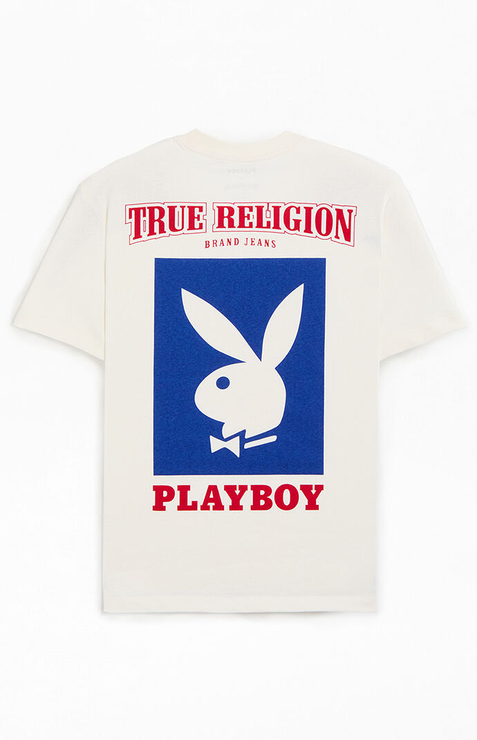 関税込み♪コラボ【TRUE RELIGION】X PLAYBOY ロゴ ★ Tシャツ True Religion x Playboy Logo T-Shirt | PacSun