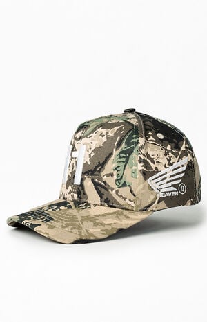 Jungle Camo 11 Snapback Hat image number 4