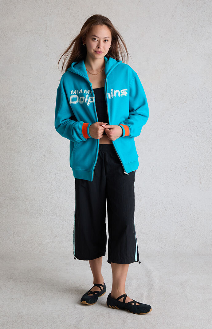 WILD COLLECTIVE x NFL Miami Dolphins Zip Up Hoodie