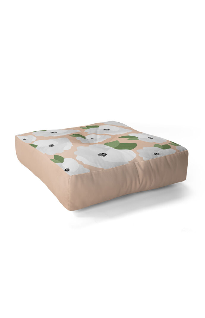 Romantic Floral Floor Pillow