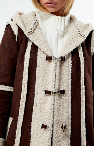 Faux Suede Borg Seam Jacket image number 2