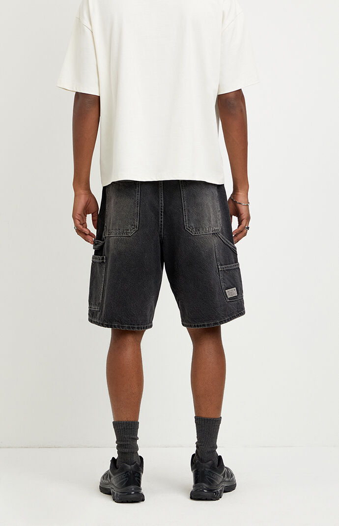 Pacsun Parker Baggy Jean Shorts Carpenter Black