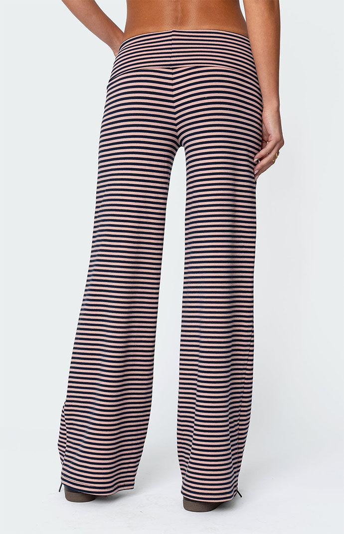 Edikted Lilah Striped Fold Over Pants | PacSun