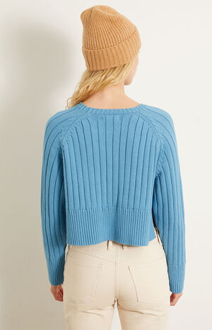 Ellie Short Sleeve Heart Light Knit Sweater