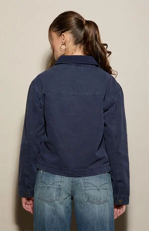 Contrast Collar Barn Jacket image number 5