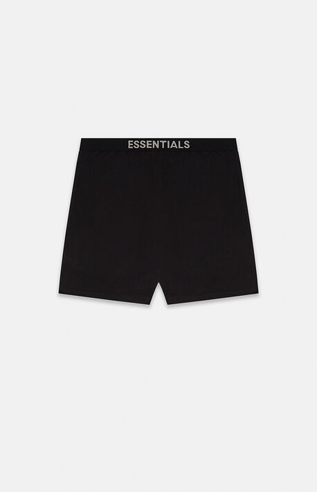Essentials Black Lounge Shorts