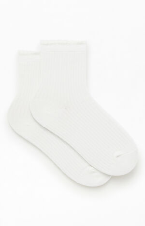 White Ankle Socks image number 2