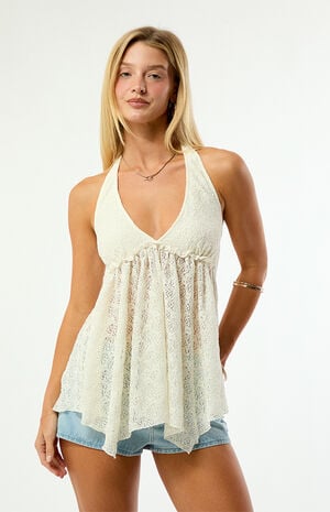 Ivy Lace Halter Tunic Top image number 2