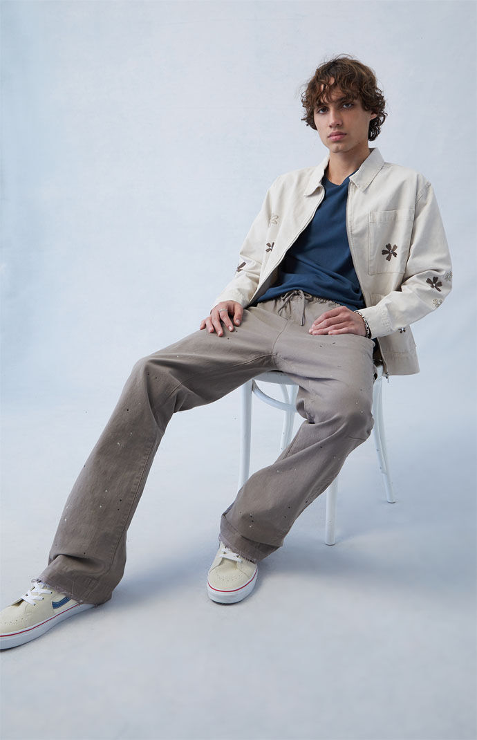 Pacsun Eco Stretch Canvas Khaki Slim Bootcut Pants | PacSun