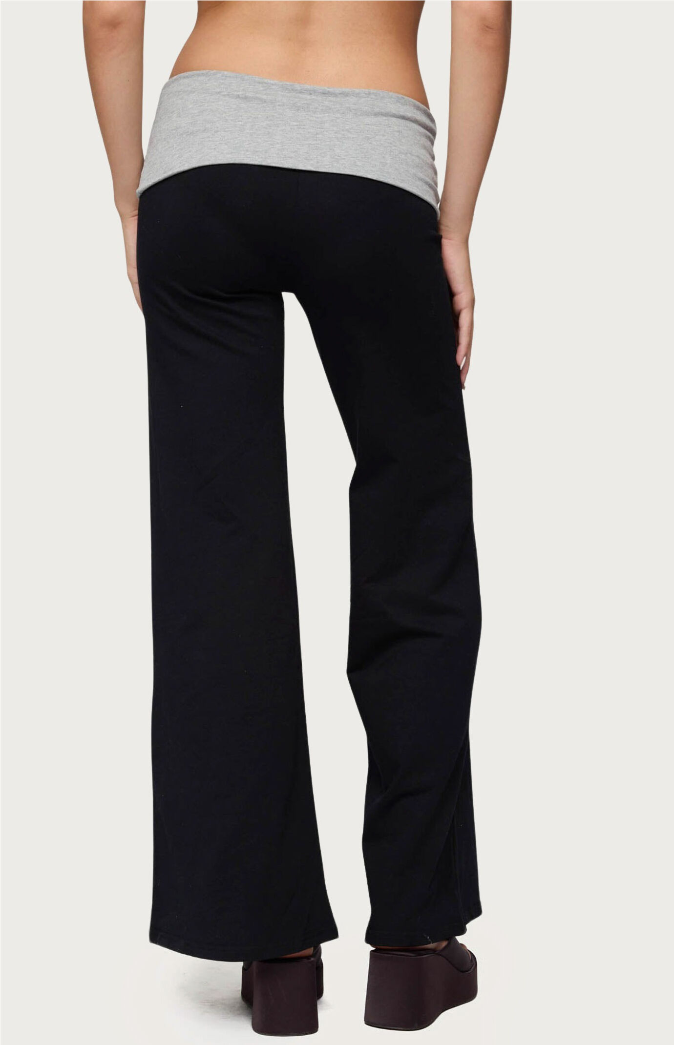 【SATIIIZ】Edran Pintuck Wide Pants Kyra Midnight Satin Wide Leg Pant