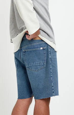 Harrison Cutoff Baggy Jean Shorts Medium Blue image number 5