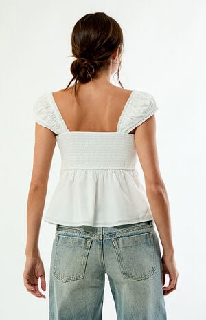 Carla Ruched Button Up Top image number 4