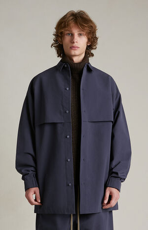 Marine Military Nylon Overshirt Jacket image number 2