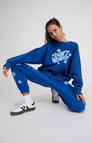 Don't Worry Crew Neck Sweatshirt image number 4