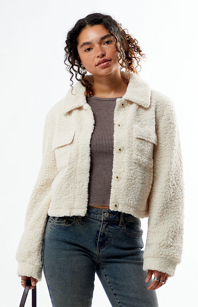 Pacsun teddy jacket on sale