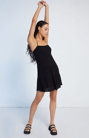 Smocked Tiered Babydoll Dress image number 4