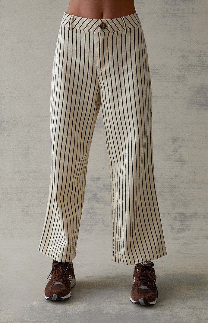 Pacsun black and white striped sale pants