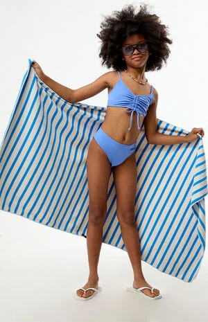 Cinch Front Bralette Top & Bikini Set image number 1