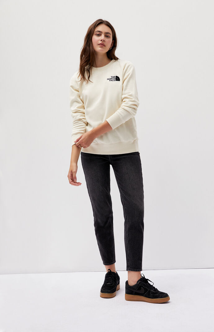 North face women's deals heritage crew sweatshirt
