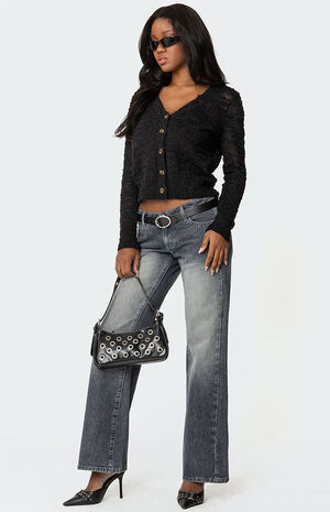 Georgie Textured Knit Cardigan image number 2