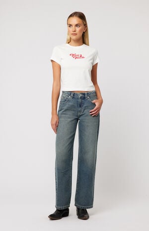 Amber 95 Mid Rise Baggy Jeans image number 4