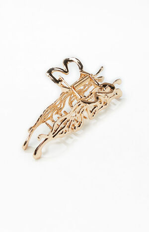 Metal Heart Claw Clip image number 1