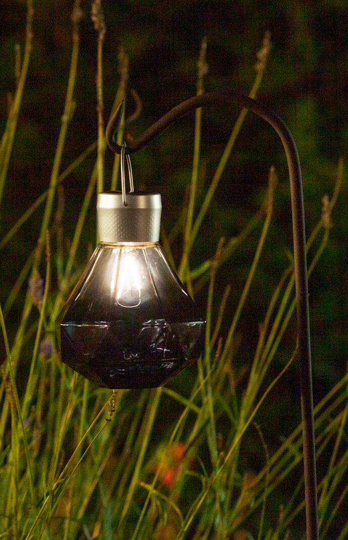 Smoke Solar Gem Lantern