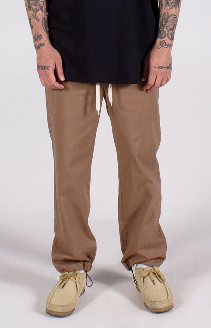Lira Men s Khaki Weekend Jogger 3.0 Loose Pants Size Small