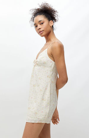 Floral Tie Front Mini Dress image number 2