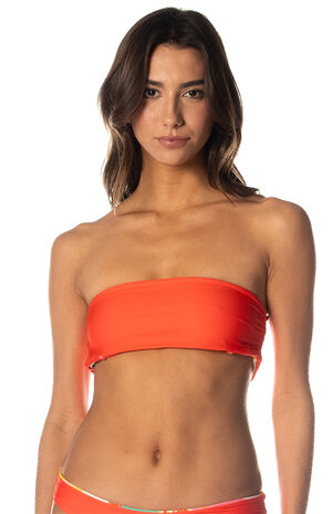 Tropical Tiffany Reversible Bandeau Bikini Top image number 2