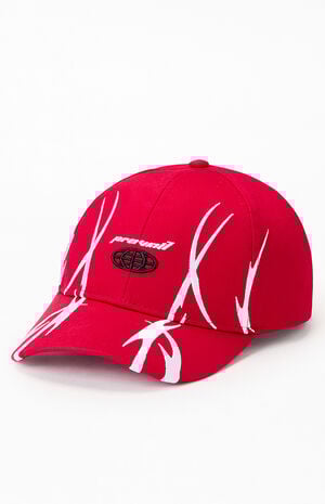 Red Ascend Prevail Snapback Hat image number 4