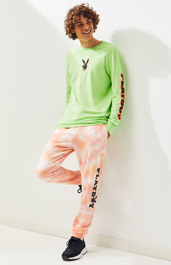 Playboy tie dye sweatpants hotsell