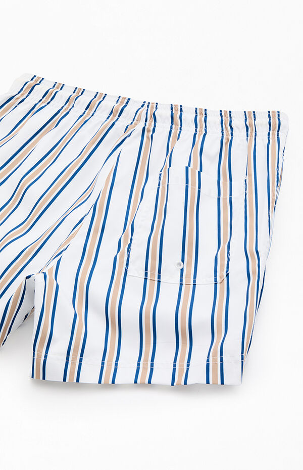 Pacsun St. Tropez Striped Eco 4.5" Swim Trunks