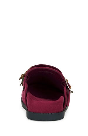 Women's Burgundy Abeille Tassel Mules image number 4
