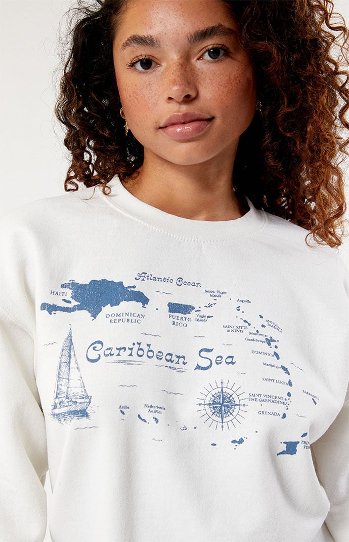 Golden Hour Caribbean Sea Crew Neck Sweatshirt | PacSun