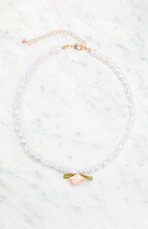 Pearl Rosette Necklace image number 1