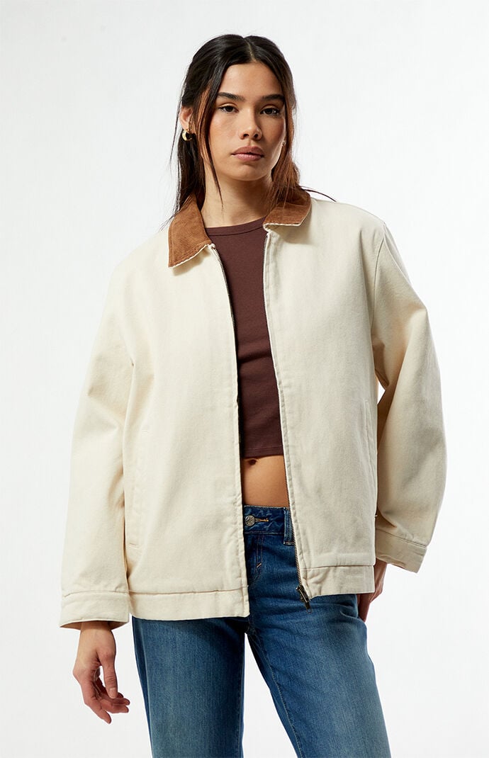 Rhythm Jaimie Corduroy Collar Oversized Work Jacket