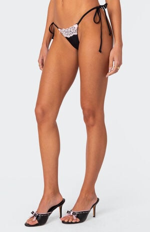 Cassey Lacey String Tie Side Bikini Bottom image number 1