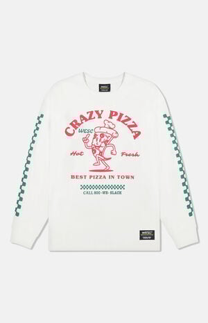 Kendrick Crazy Pizza Mock Neck Long Sleeve T-Shirt image number 1