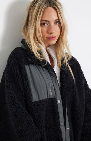 Cozy Hiker Oversized Sherpa Jacket image number 1