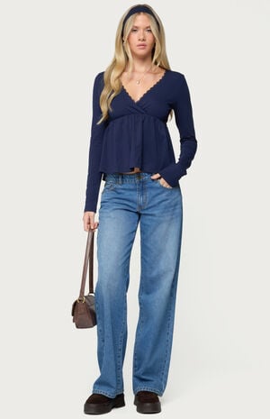 Kenzie Long Sleeve Babydoll Top image number 5