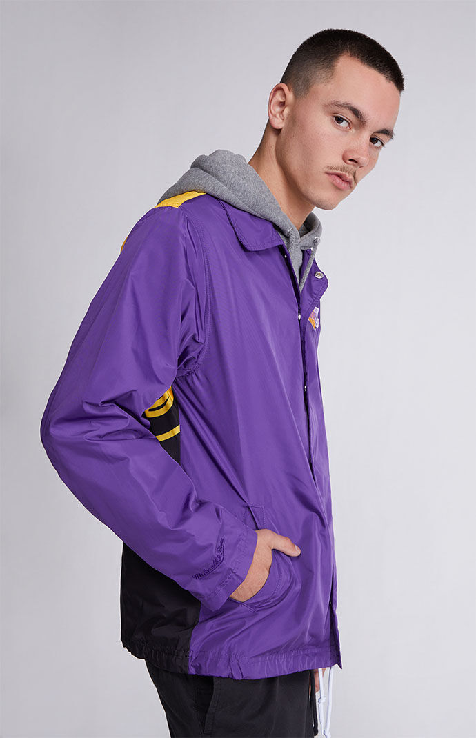 Mitchell Ness Big Face 5.0 Lakers Jacket PacSun