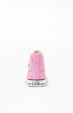 Kids Pink Chuck Taylor All Star High Top Shoes image number 3