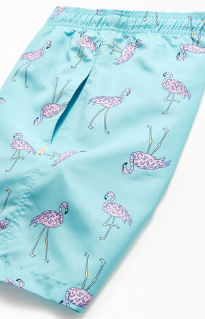 Flamingos Volley 17" Swim Trunks image number 4