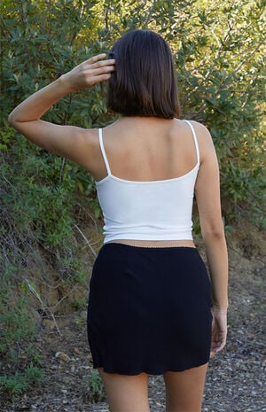White Lorene Button Tank Top image number 3