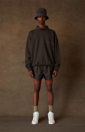 Off Black Running Shorts image number 6