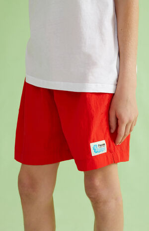 Red 4.5" Swim Trunks image number 5